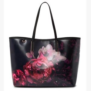 NWT Ted Baker Splendour Floral Coated Canvas Tote